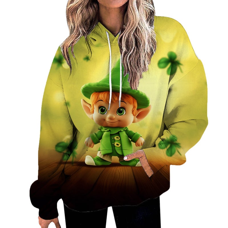 New Gradient Women'S Sweatshirt Cartoon Animation Star 3D Digital Printing Sweatshirt - Image 2
